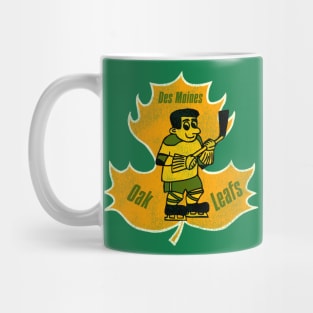 Defunct Des Moines Oak Leafs Hockey Team Mug